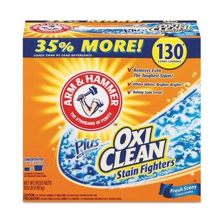 Church & Dwight Co. ArmHammer, Power Of Oxiclean Powder Detergent, Fresh, 9.92lb Box, 3PK 3320000108